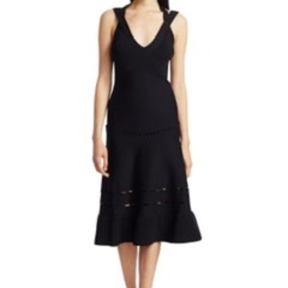 Alexis  Betti Crossover Strap Knit Midi Dress